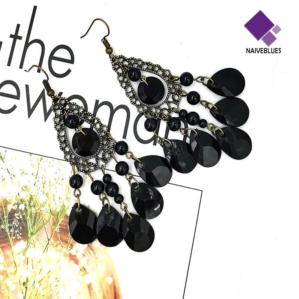 1 Pasang Anting Hoop Liontin Water Drop Untuk Daily Life