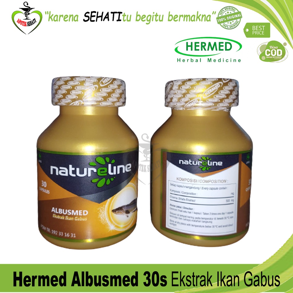 BPOM Natureline Albusmed Ekstrak Ikan Gabus Premium Mempercepat Penyembuhan Luka