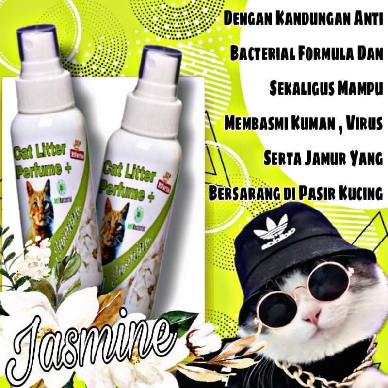 Parfum Pasir Kucing Wangi 100ml / Cat Litter Perfume / Pengharum Pasir Kucing / Pewangi Pasir Kucing / Pasir Kucing Gumpal Wangi / Pasir Bentonite / Pasir Wangi / Pasir Cuci Kucing/ Pasir Zeolite / Cat Perfume / Anti Bakteria