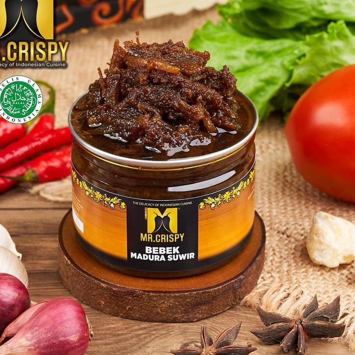 Bebek Madura Suwir/Sambel Bebek Madura/Bumbu Ireng Asli Madura Mr.Crispy