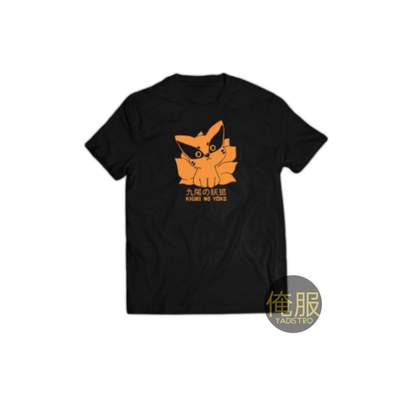Yadistro - Tshirt Kaos Kurama Kyuubi Anime Naruto Boruto Chibi