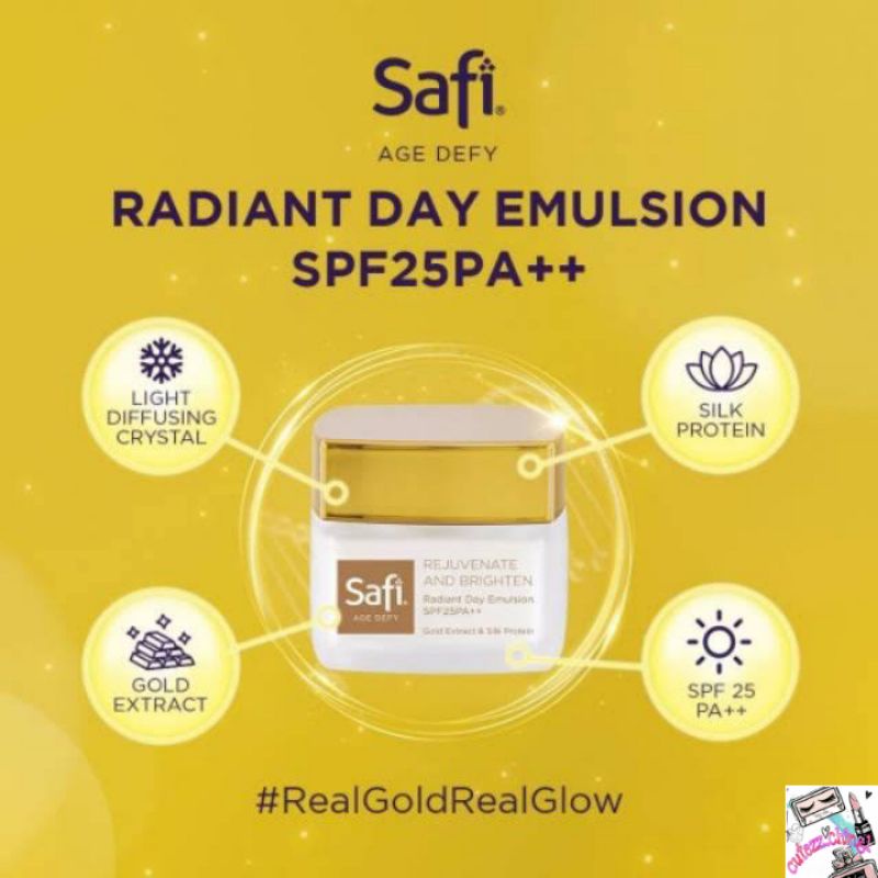 ☃️Cutezz_Ching1☃️ Safi Age Defy Radiant Day Emulsion SPF25PA++