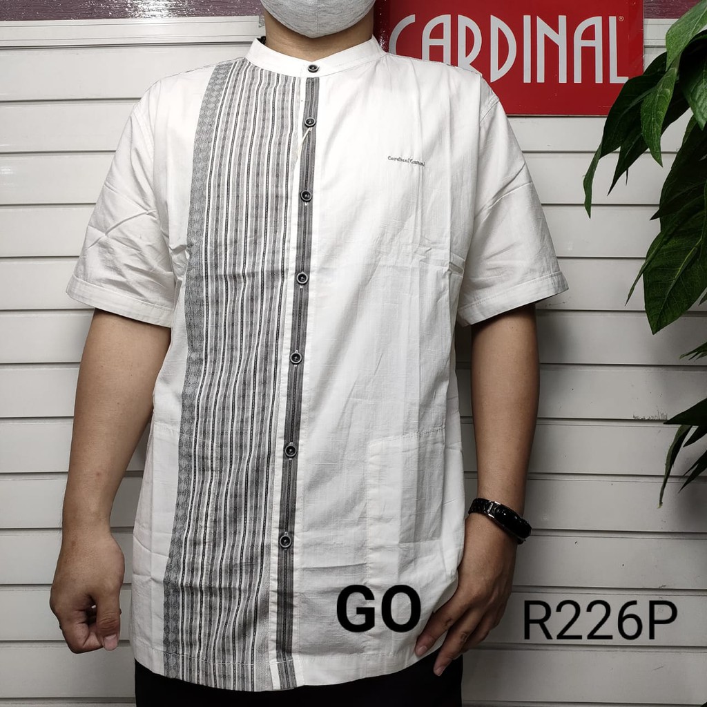 BB CARDINAL KEMEJA KOKO Taqwa Pakaian Pria Original Baju Muslim Salur Kekinian Lengan Pendek