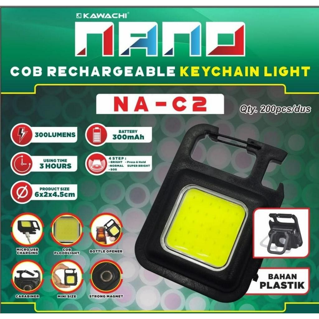 Lampu COB Keychain Light Kawachi / Gantungan Kunci Senter Kawachi NAC2