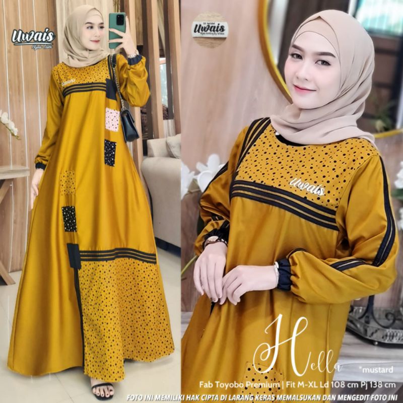 gamis hella maxy by uwais6 (toyobo premium)