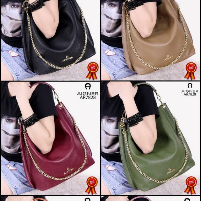 AIGNER Handtasche 'Bahar' Rindsleder Tragekette Women Bag