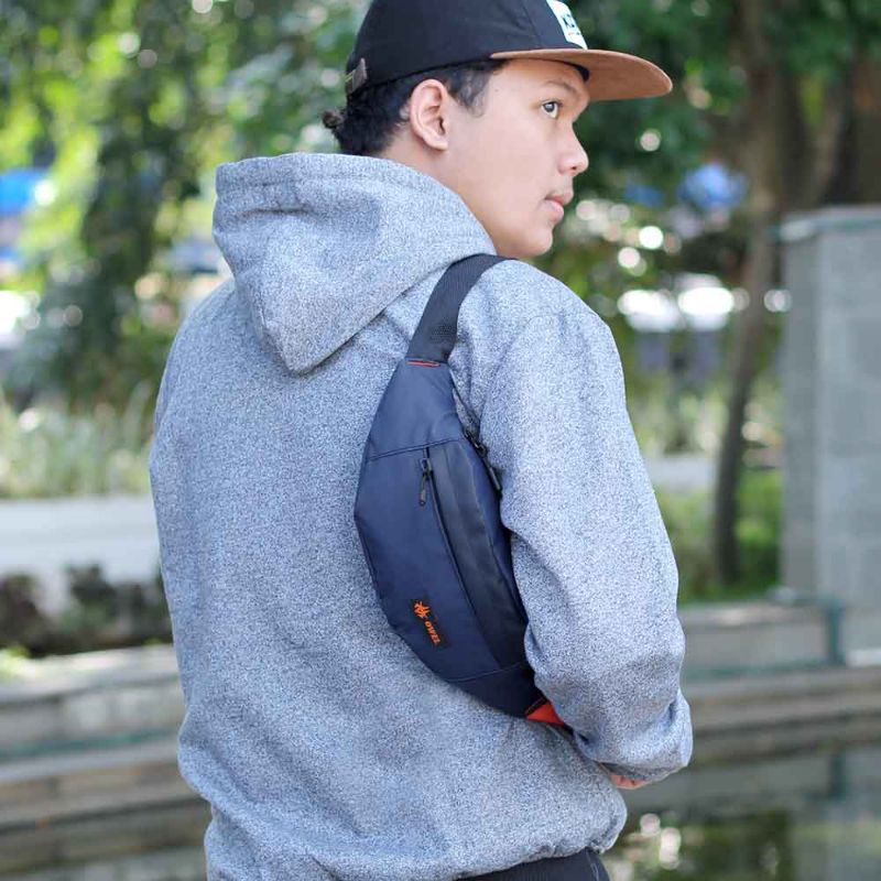 Tas Selempang Pria Terbaru | Waistbag Tas Selempang Distro Milenial Style Keren