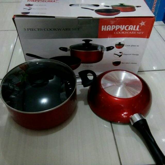 Happy call cookware set 3 pcs