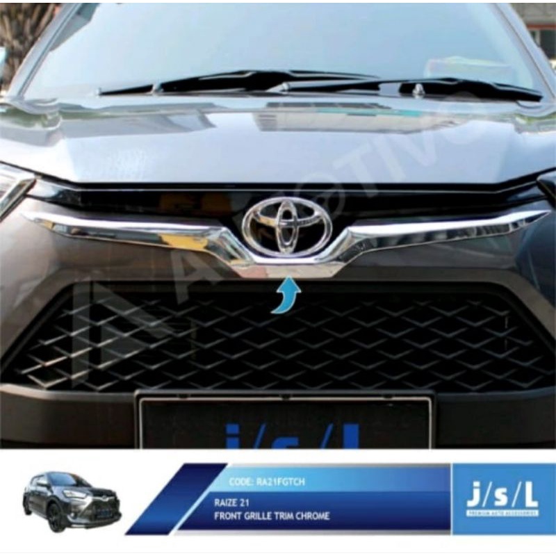 Front Grill Trim Toyota Raize 2021 Lis grill depan Chrome