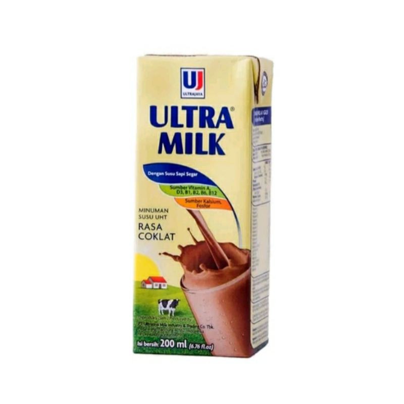 

Frida cell Susu UHT Ultra Coklat 200 ml Ultra Milk Chocolate