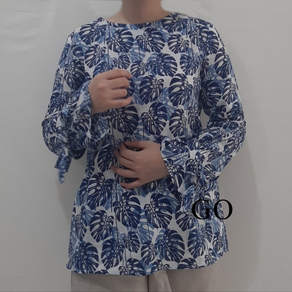 BB BC CARDINAL GIRL Blouse Cewek Atasan Wanita Pakaian Wanita Blouse Lengan Panjang