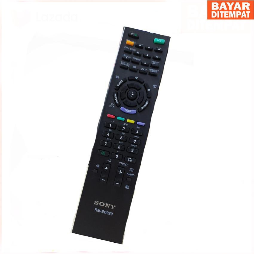 Sony Remote TV LED / LCD - Hitam panjang-hitam