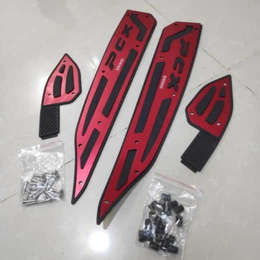 Bordes Pijakan Kaki Pcx 150 New Stainless Karpet Bordes Injakan Kaki PCX150 Cnc Aksesoris Variasi PCX 150