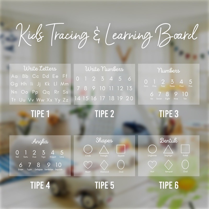 

Kids Acrylic Tracing and Learning Board