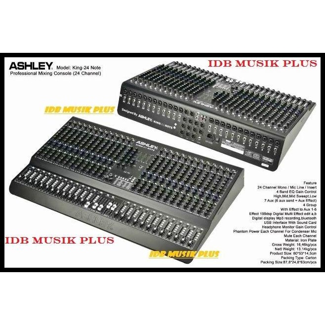 Mixer 24 Channel Ashley King24Note King 24Note King24 Note Original