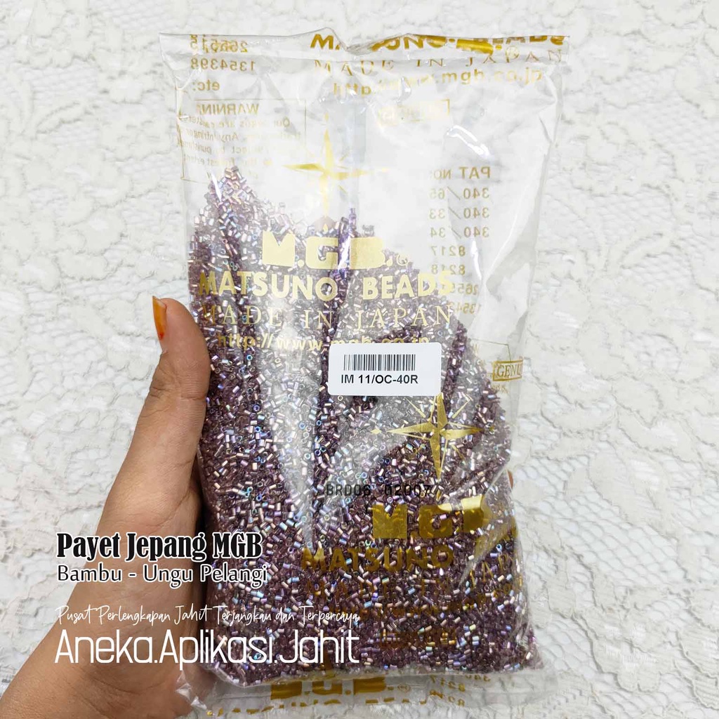 50 GRAM PAYET JEPANG MGB BAMBU PASIR UNGU PELANGI 40R