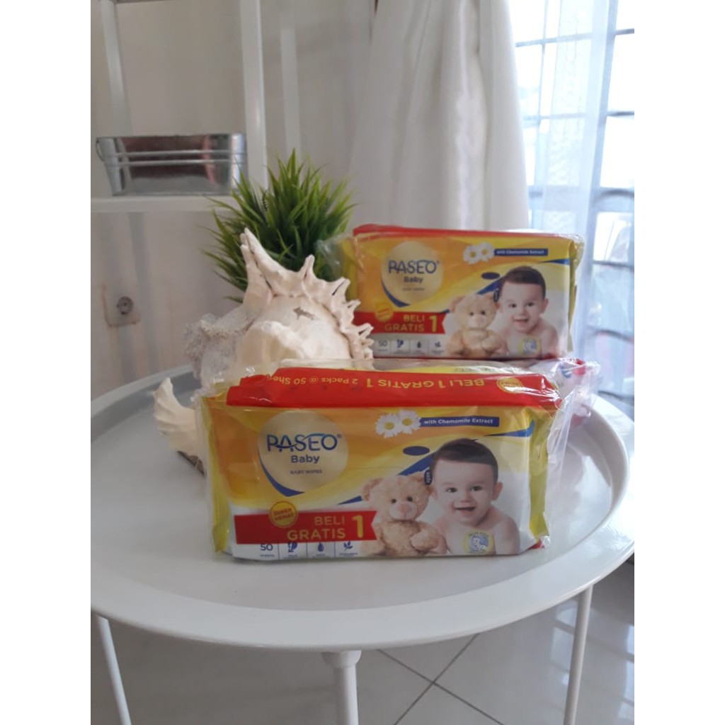 Paseo Baby Wipes with Chamomile / Jojoba 50 +50's