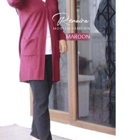 ➧ Cardigan Rajut Longcardy kancing1 ✷