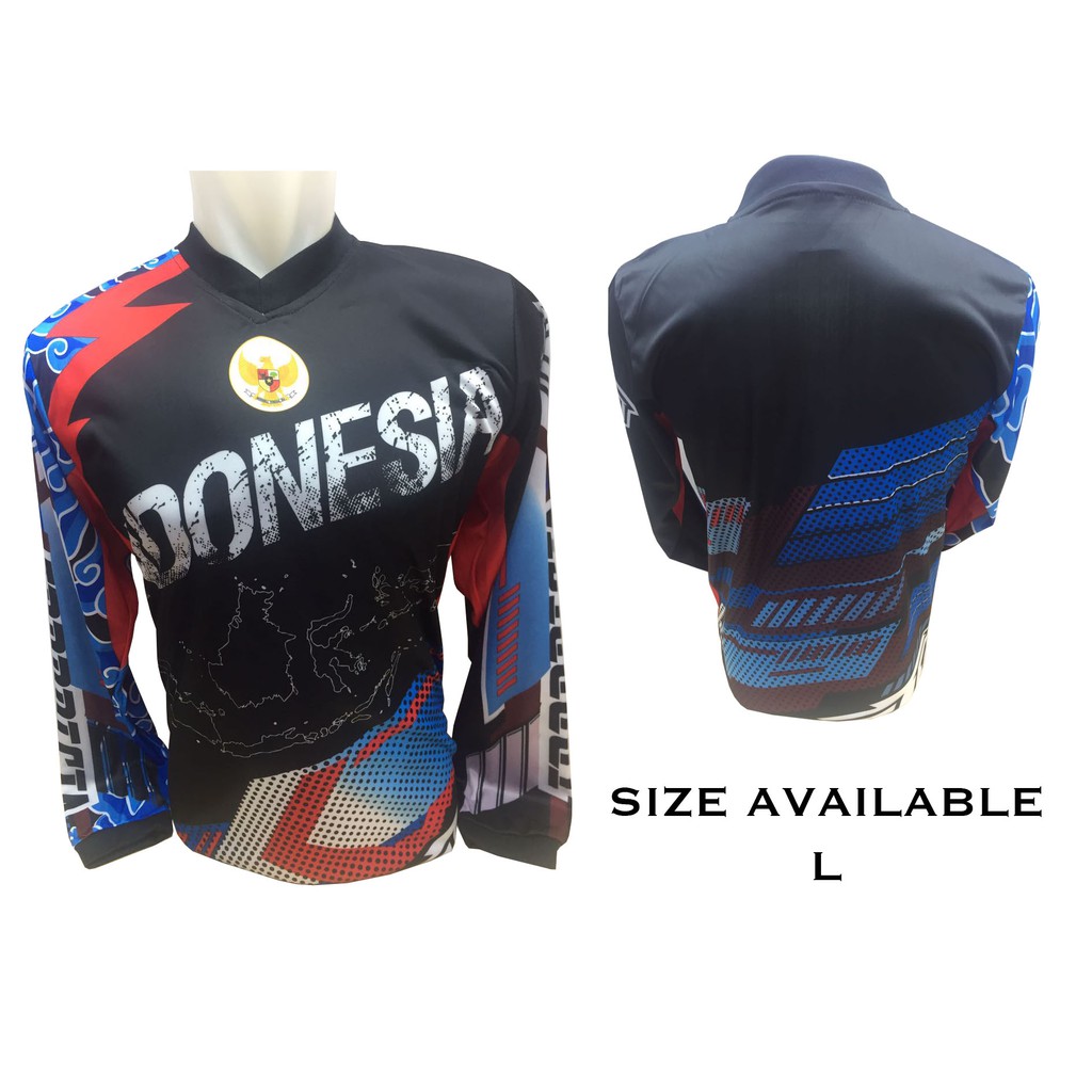 Baju Kaos Jersey  Sepeda  Motor Trail Gowes Timnas  