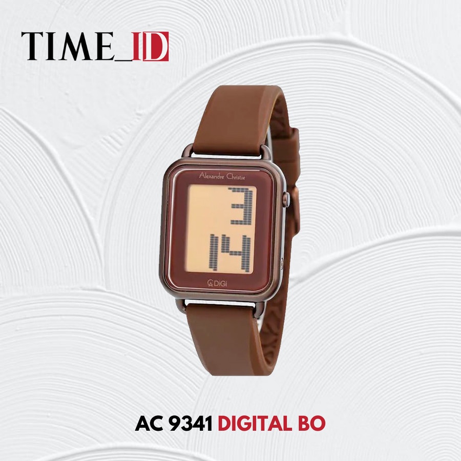 Jam Tangan Alexandre Christie AC 9341 DIGITAL Brown Unisex