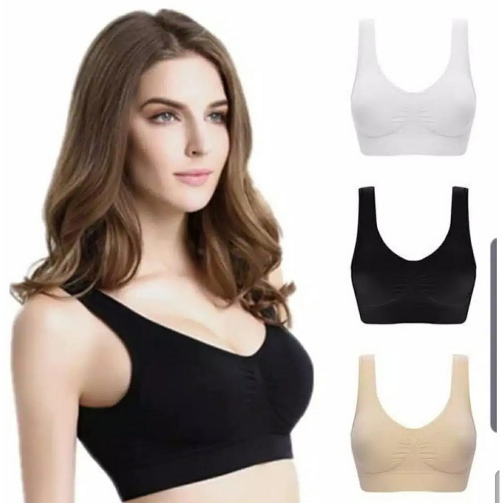 JENIE JAPAN SPORT PUSH UP BRA  1 SET ISI 3 PCS ORIGINAL