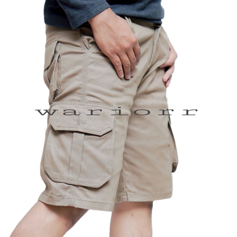 Celana Pendek Cargo Pria Bige Size Jumbo Original Size 27-44