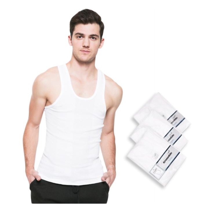 801 CROCODILE kaos singlet salur pria 801