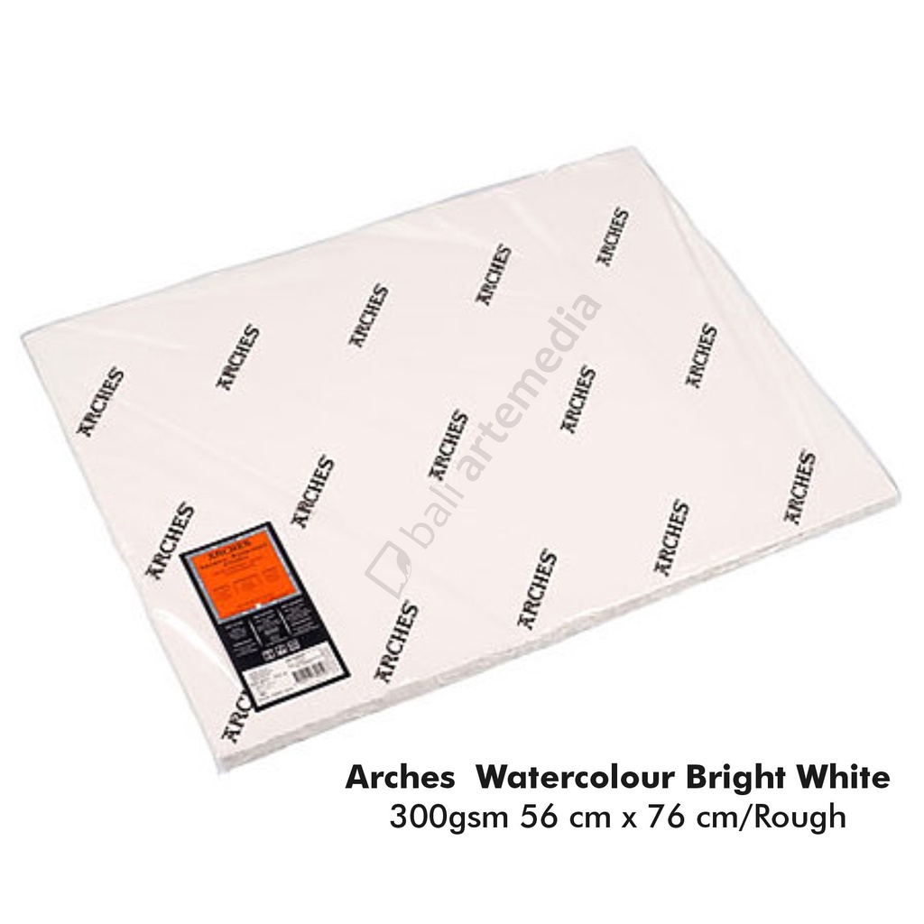 

Arches Watercolour Bright White 300gsm 56 cm x 76 cm/Rough