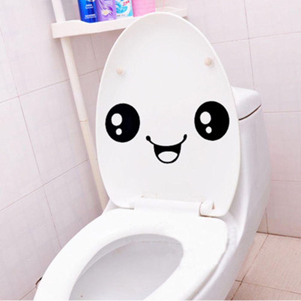 [Elegan] Wajah Senyum Toilet Stiker DIY Pribadi Furniture Dekorasi Dinding Decals Kulkas Cuci|Stiker Mobil Kamar Mandi Untuk Spion Samping Mobil Dekorasi Rumah Lucu