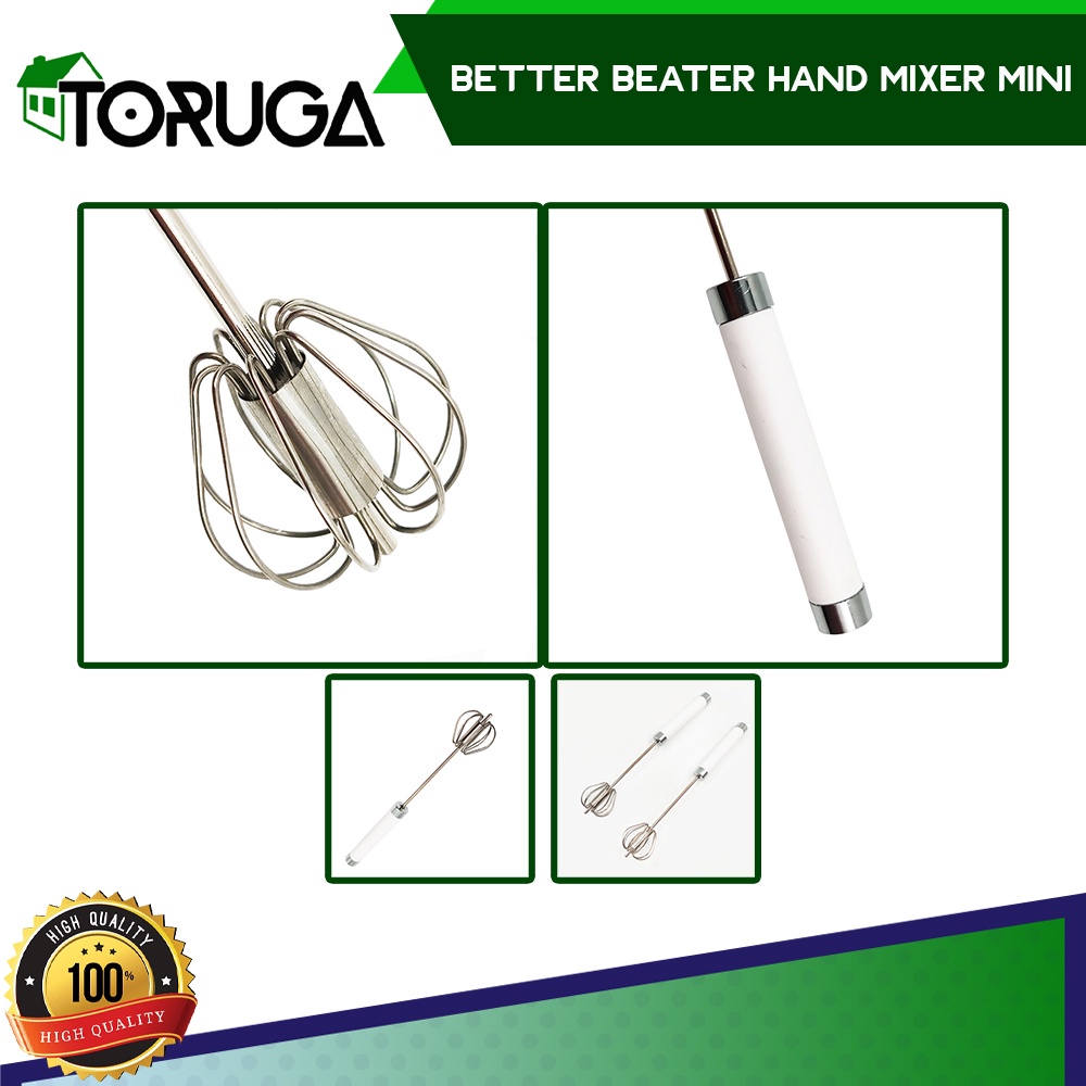 BETTER BEATER HAND MIXER MINI PENGOCOK TELUR ADONAN OTOMATIS TANPA LISTRIK SATUAN