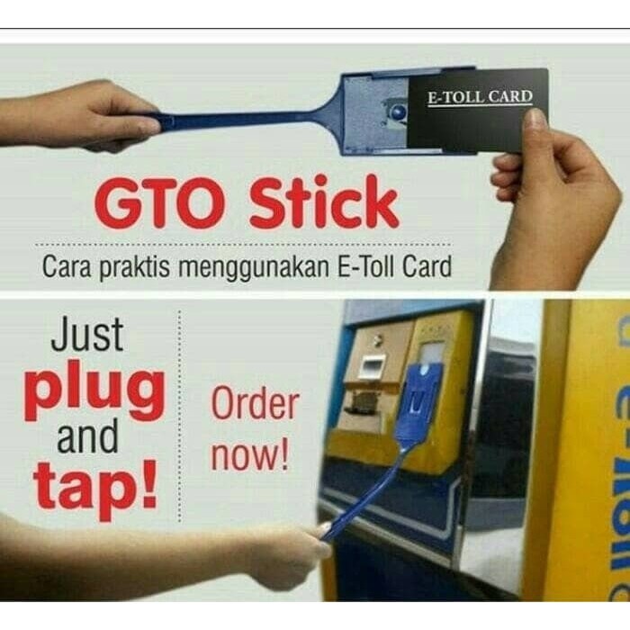Tongkat e toll flexible Stick Tongtol Panjang untuk emoney etoll kartu parkir tempat kartu tol di mobil
