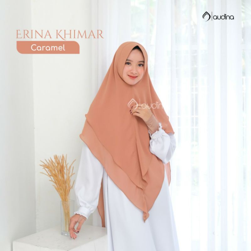 KHIMAR ERINA POLOS HIJAB INSTAN || AUDINA