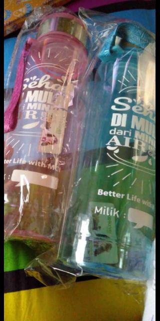 Plus Box Botol Bioglass Mini 1000ml Tumbler Infuser Bioglass 1liter 1 Liter Mini 1000 Ml