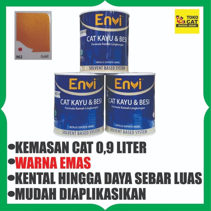 

Cat Minyak Envi 09 Liter - Warna Emas