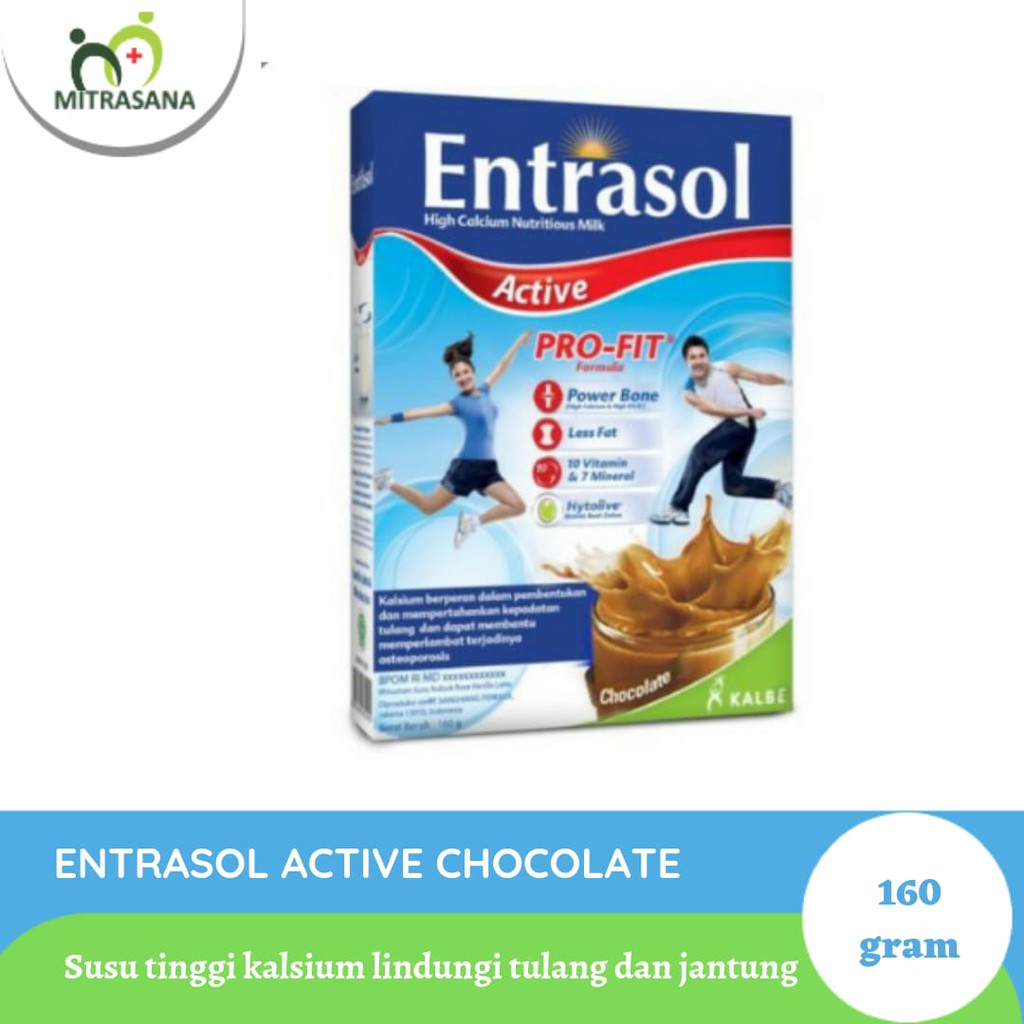 

Entrasol Active Chocolate 160gr