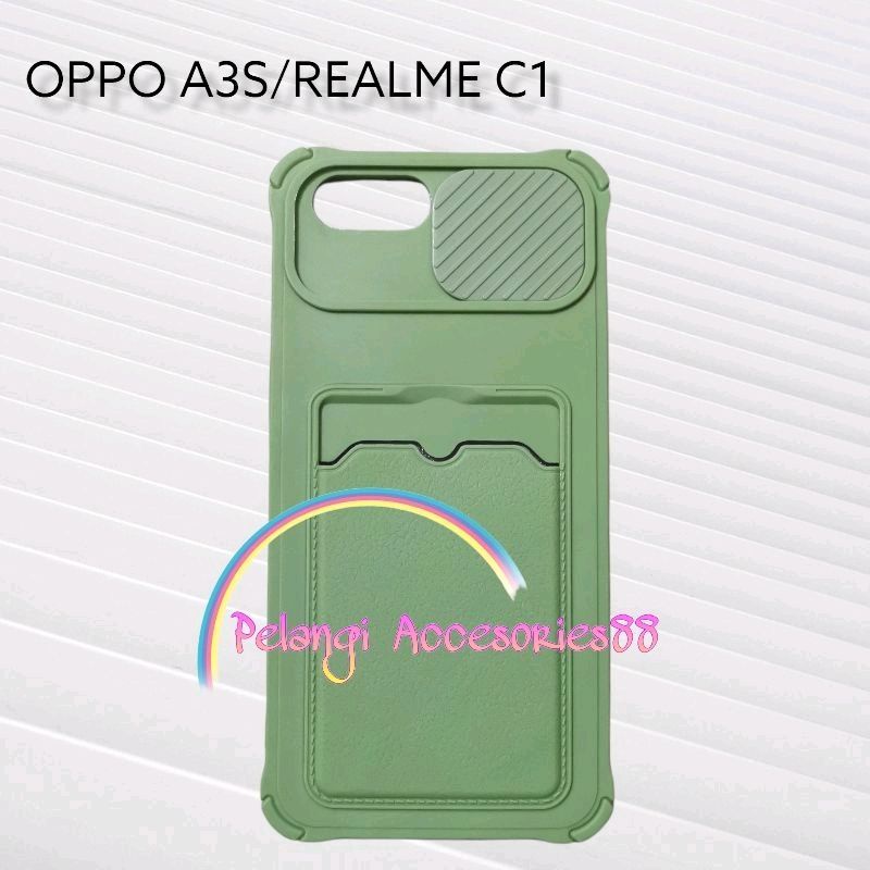 CASE REALME C1 CASE SOFTCASE SLEDING WARNA WARNI