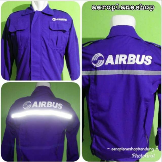 Jaket Airbus Warna Biru