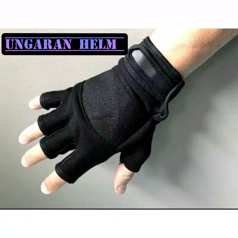 Sarung tangan pendek nike murah bikers motor GYM half finger sepada gunung