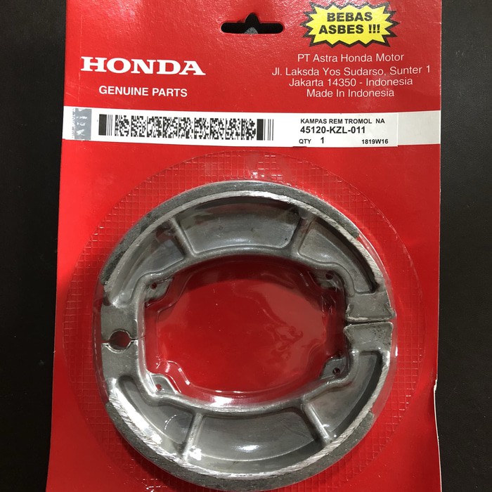 Kampas Rem Tromol Honda Vario Beat New Lama Baru Old Spacy KZL Hitam Terpopuler RM1123