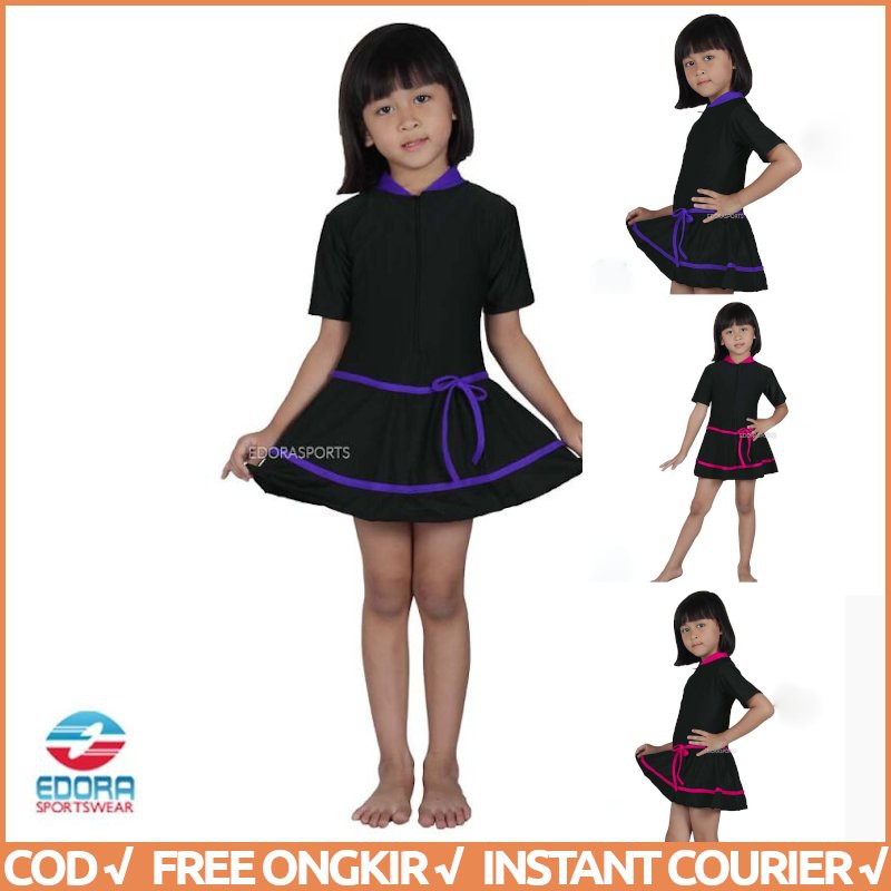 Baju Renang Anak Perempuan Usia SD Diving Rok Cewe  RK TG EDORA