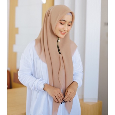 HIJAB ZIPPER POLOS JILBAB RESLETTING ZIPER BELLA SQUARE SCUARE LASERCUT HIJAB INSTAN