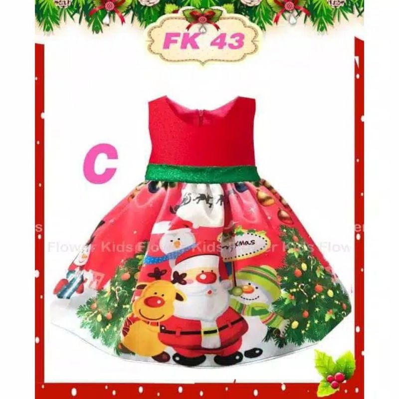 Baju Natal Anak Balita - Dress Christmas Baby balita