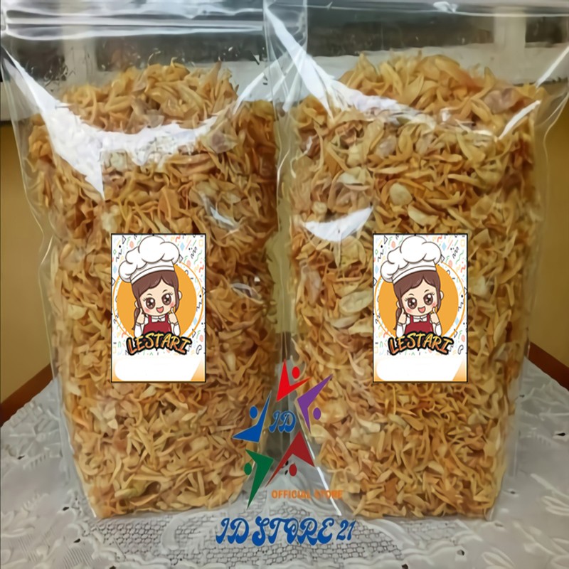 BAWANG GORENG LESTARI 1KG/ 4x 250gr TANPA CAMPUR TEPUNG