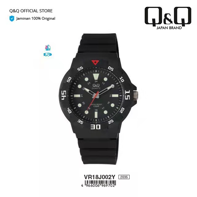 Q&amp;Q QQ QnQ ORIGINAL JAM TANGAN PRIA SPORT VR18 VR18J SERIES ORIGINAL