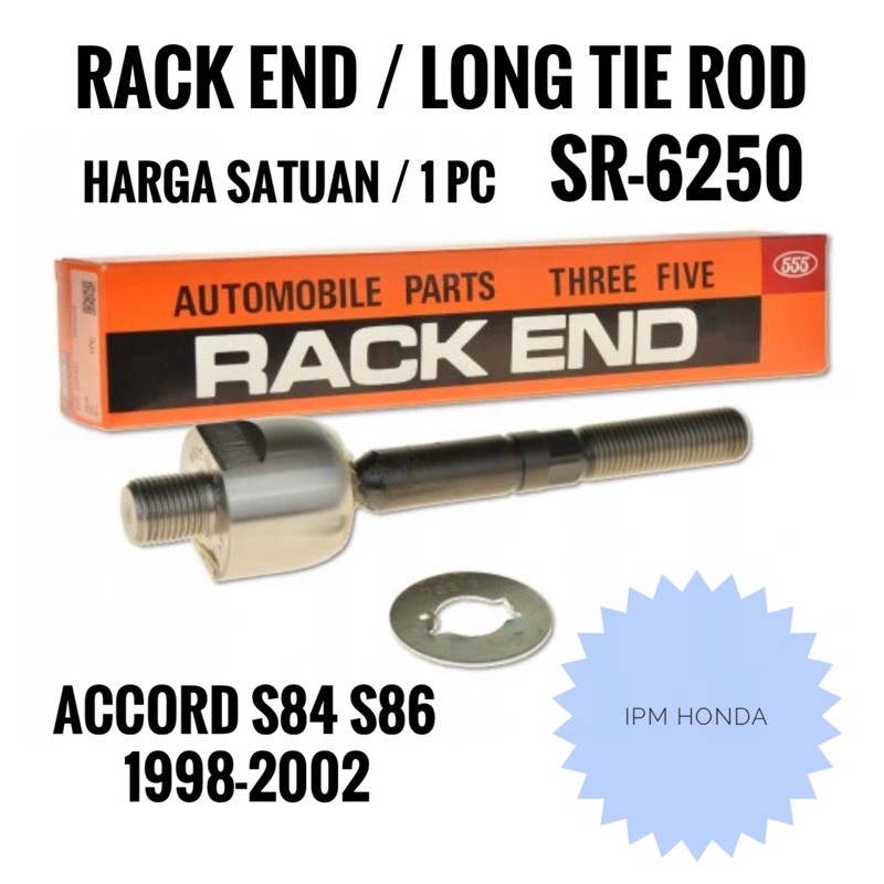 53010 S84 SR 6250 555 Japan Rack End Long Tie Rod Honda Accord S84 S86 VTI VTIL 1998 1999 2000 2001 2002