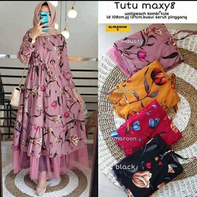 Gamis maxy tutu