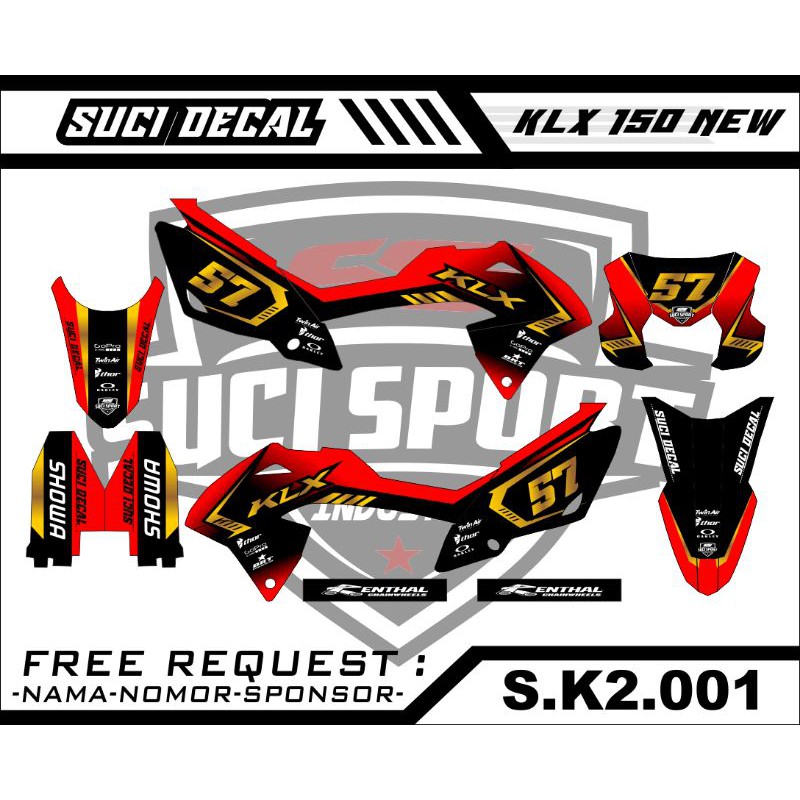 DECAL KLX 150 NEW 2021 (S.K2.001)