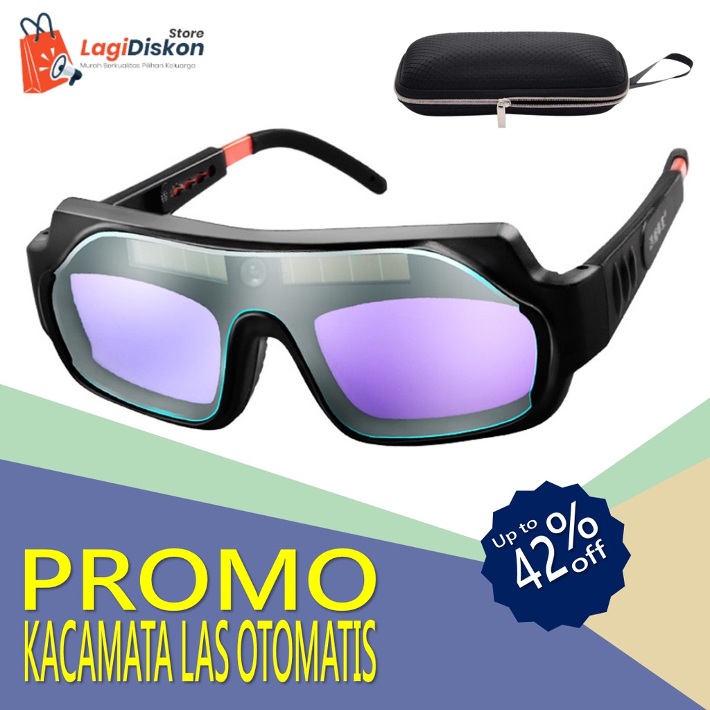 Kacamata Las Otomatis Kacamata Welding Glasses Auto Darkness Kacamata Tukang Las Anti silau