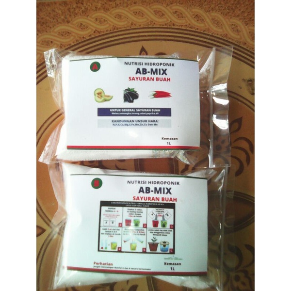 Nutrisi AB MIX sayuran buah pekatan 1 liter