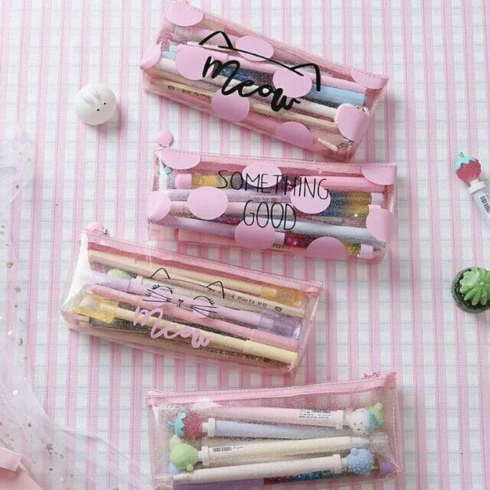 

PENCIL CASE / TEMPAT PENSIL TRANSPARAN FULL GLITER BLINK BLINK